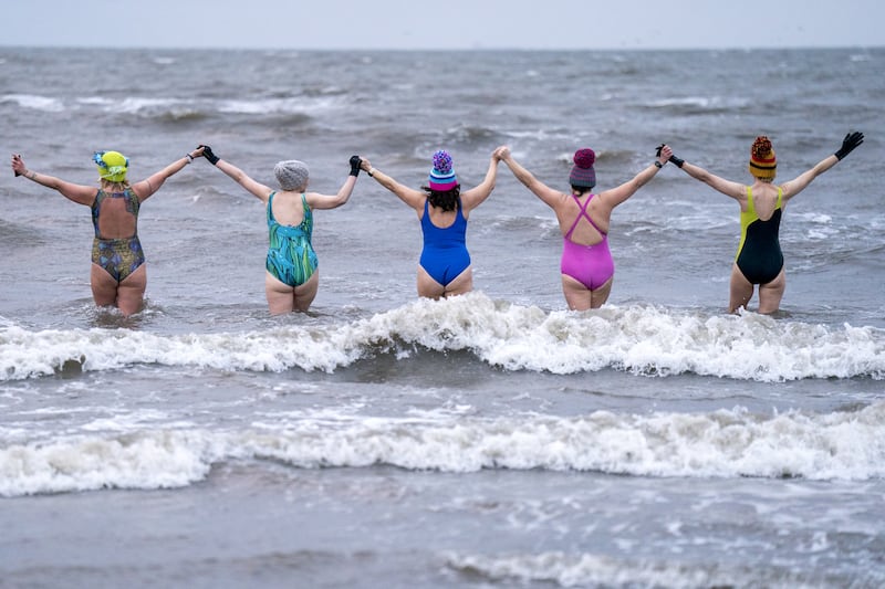 Portobello Beach, pictured on International Women’s Day, is popular with swimmers