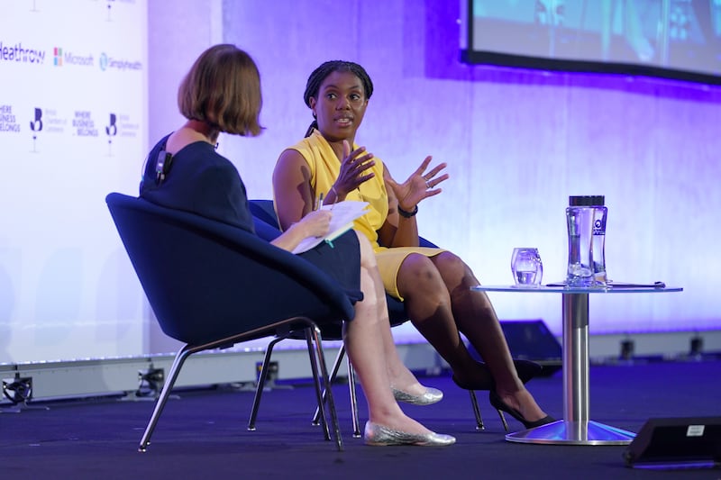 Kemi Badenoch took questions at The British Chambers of Commerce annual conference in Westminster