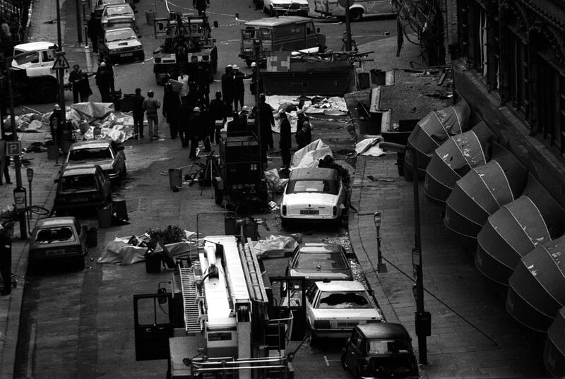 The police operation in Hans Crescent, outside Harrods