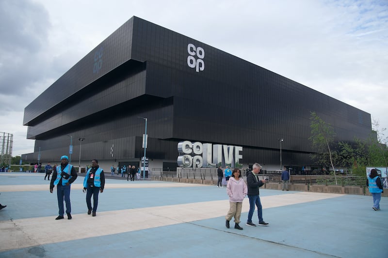 A view of the Co-op Live arena in Manchester