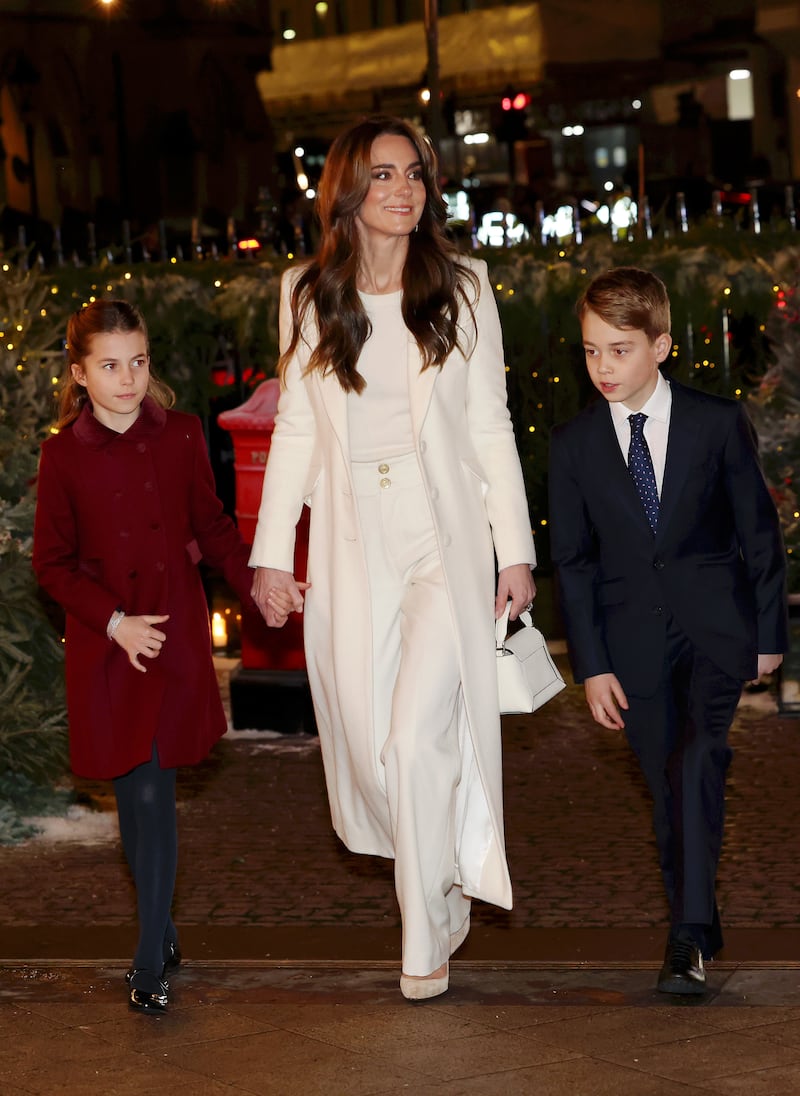 The Princess wore an all-white ensemble for her 2023 Christmas Carol service