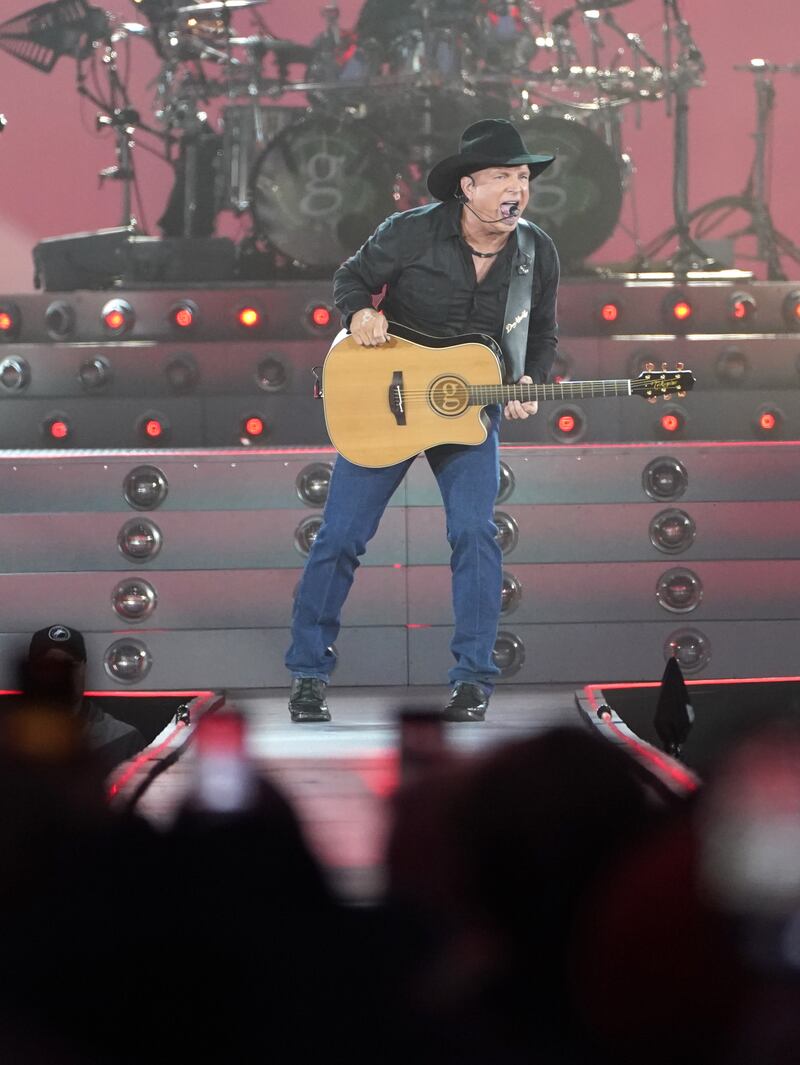 Country music star Garth Brooks on stage at Croke Park in Dublin in 2022