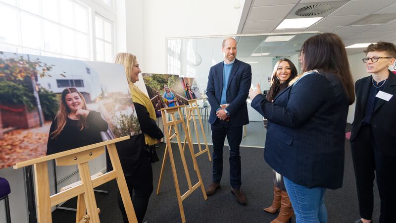 The Prince of Wales met five women from the photography series