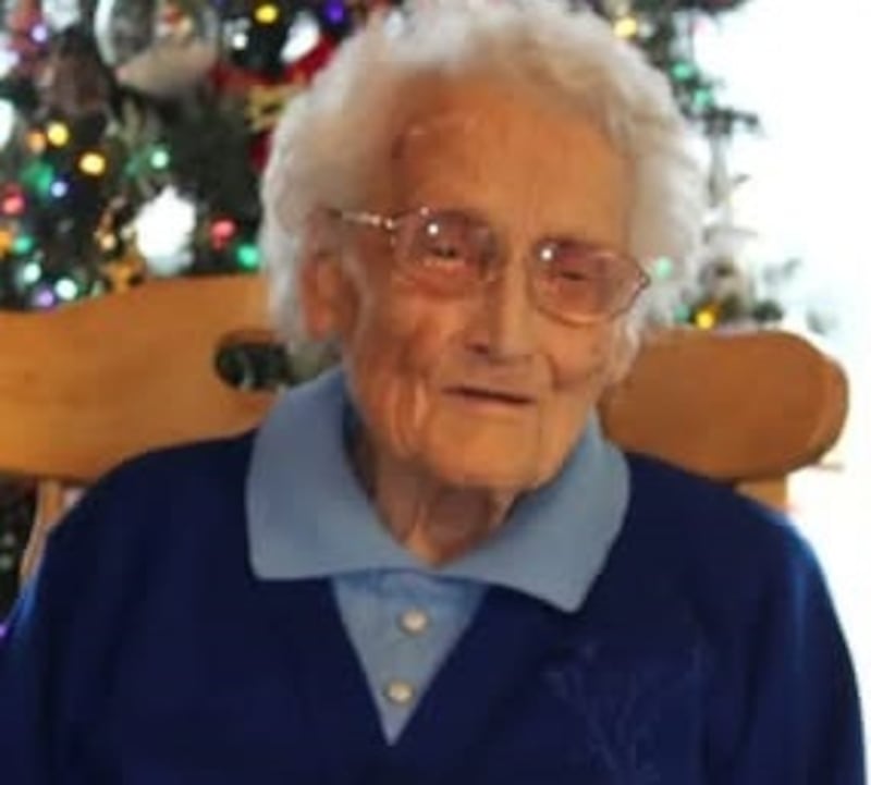 Donegal woman, Ruby Druce was born on New Year's Eve 1915.