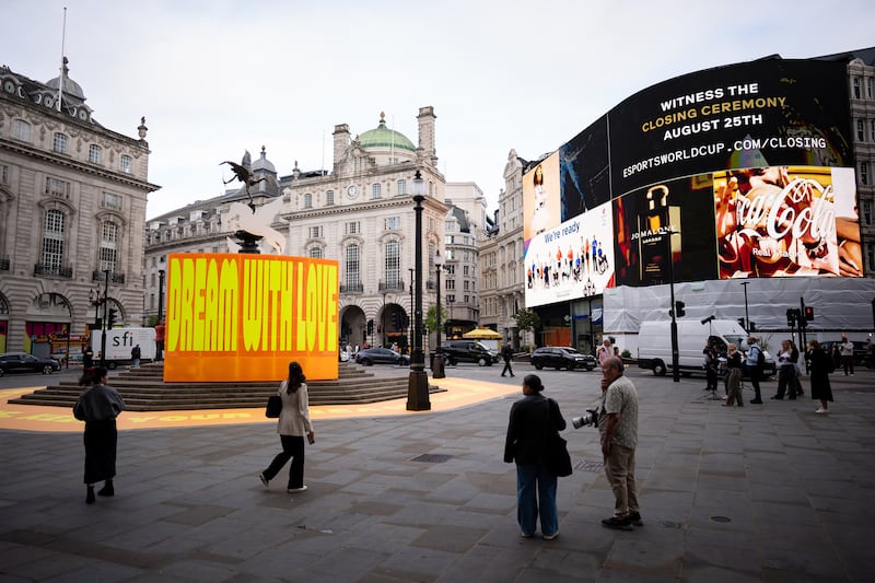 The launch of the new public art installation by artist Yinka Ilori