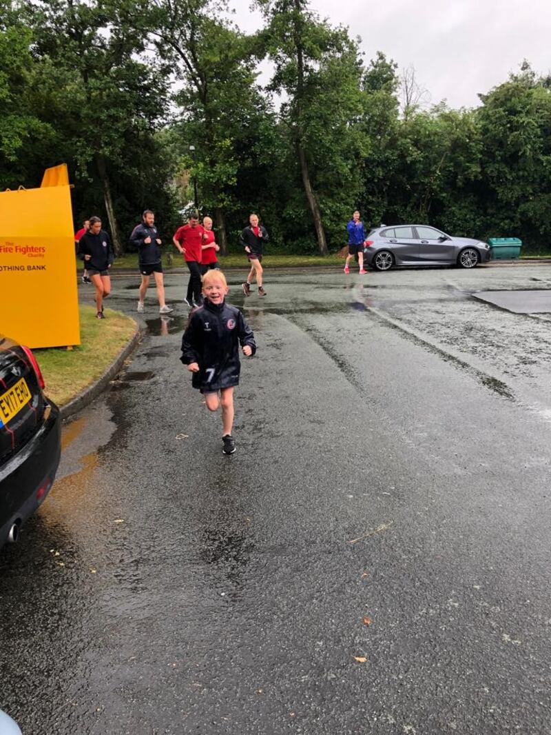 Oscar was just seven years old when he ran one mile for 26 days to raise money for a defibrillator for his local football club (Ben Jones)