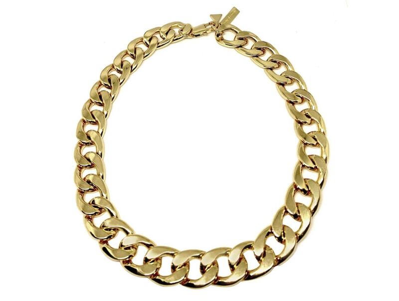 Coup de Coeur London Gold Chunky Chain Necklace, &pound;180, available from Wolf &amp; Badger 