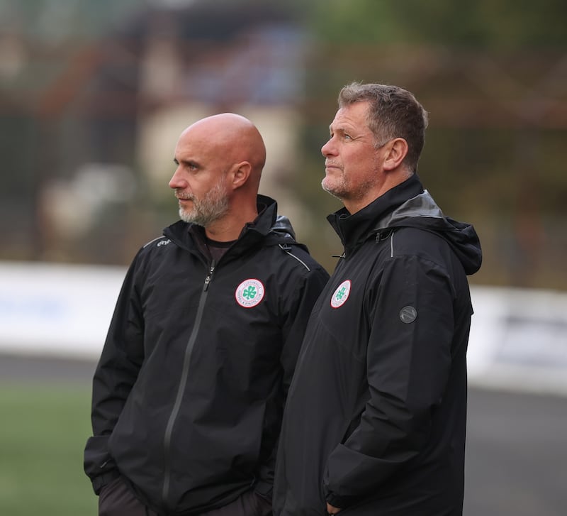 Cliftonville manager Jim Magilton       In Today’s game at  Ballymena Showgrounds Ballymena V Cliftonville  in the Sports Direct premiership 

Desmond Loughery Pacemaker press