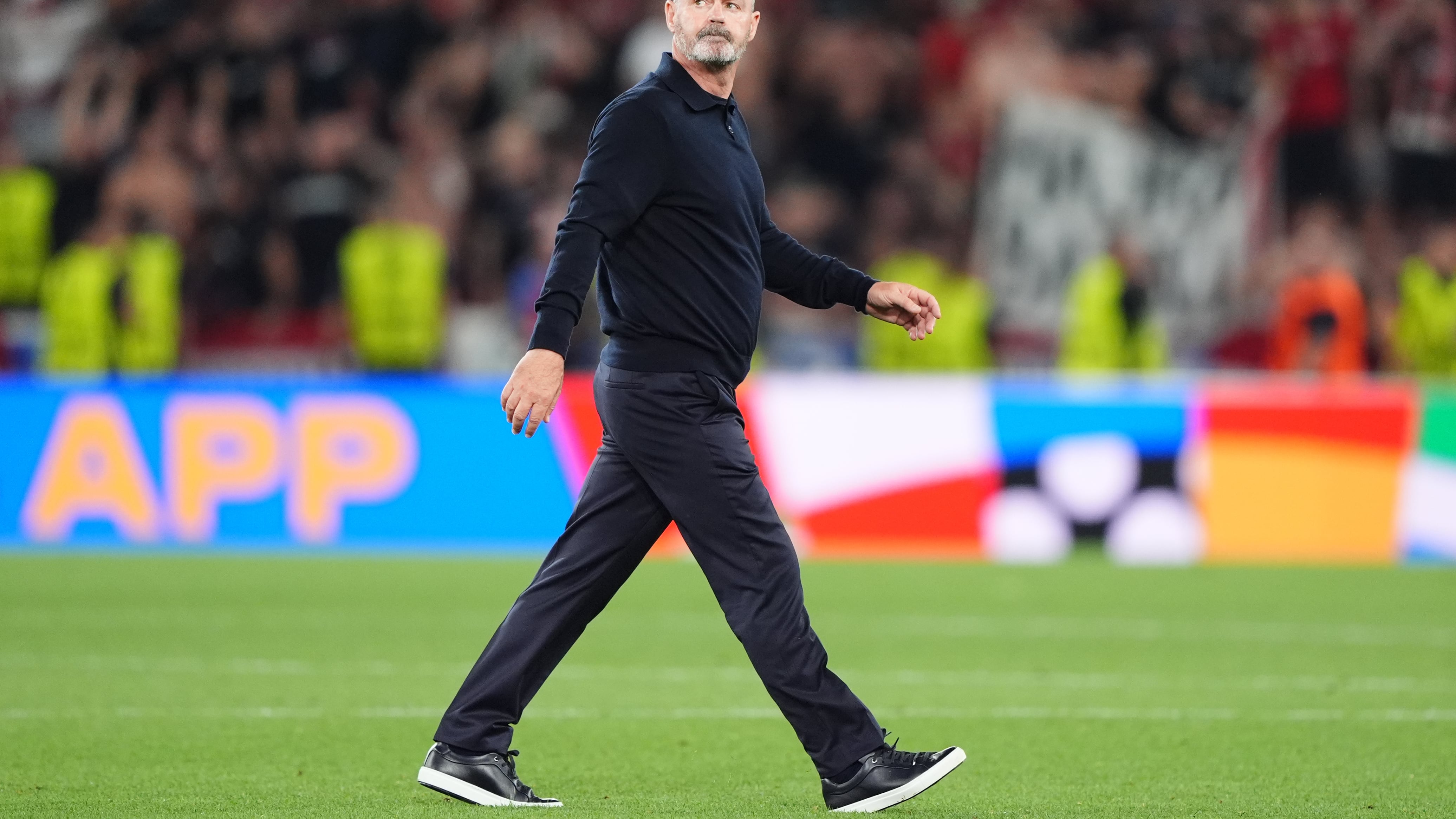 Steve Clarke after the defeat to Hungary