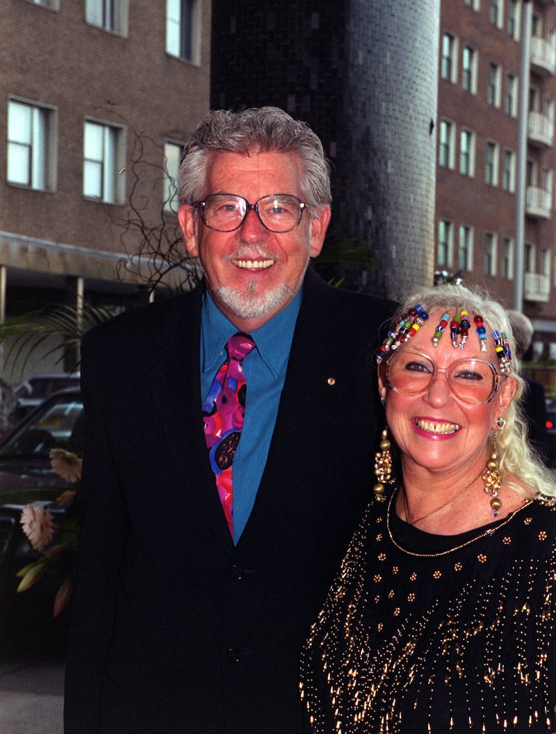 TV presenter, artist and musician Rolf Harris and his wife Alwen