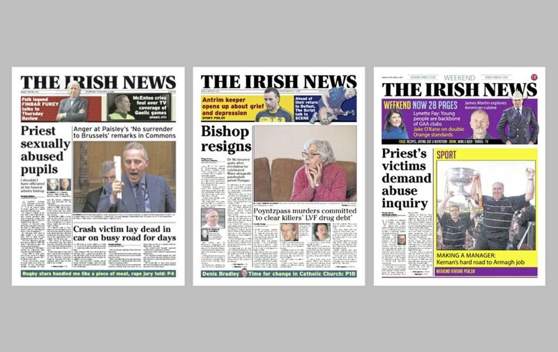 How The Irish News has reported on the Fr Malachy Finnegan abuse scandal 