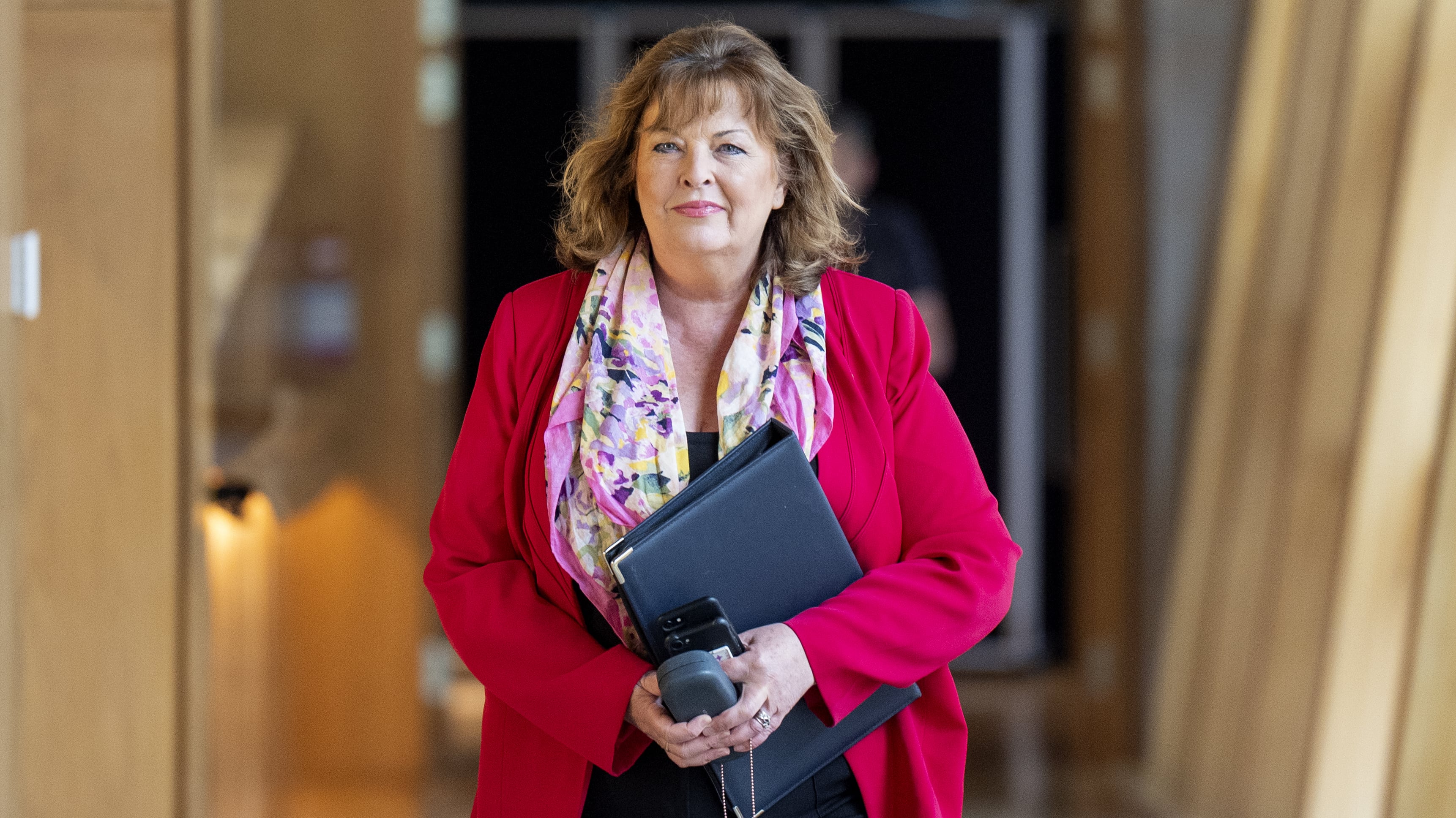 Fiona Hyslop MSP, pictured in the Scottish Parliament