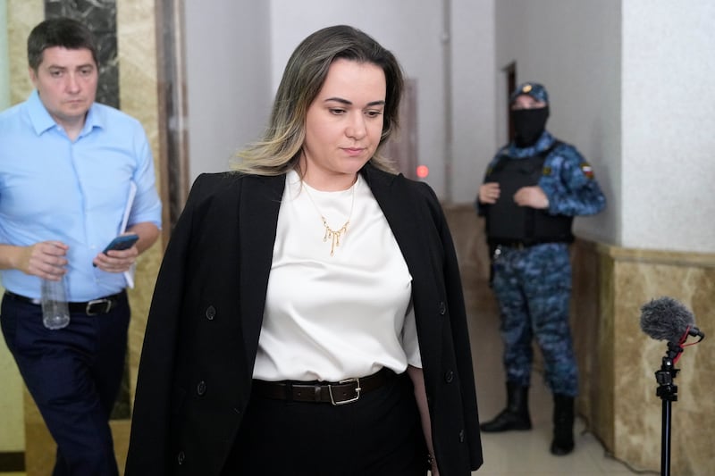 Evan Gershkovich’s lawyer Maria Korchagina (Dmitri Lovetsky/AP)