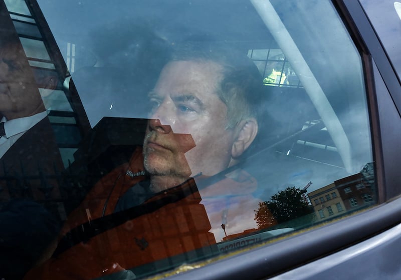 (Please check may be a fee for future usage)
22/08/24  Martin McCauley (wearing orange top) pictured at the High Court in Dublin this morning where he appeared to face an extradition warrant...Picture Colin Keegan, Collins Dublin