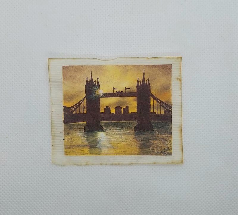 Mrs West’s painting of Tower Bridge