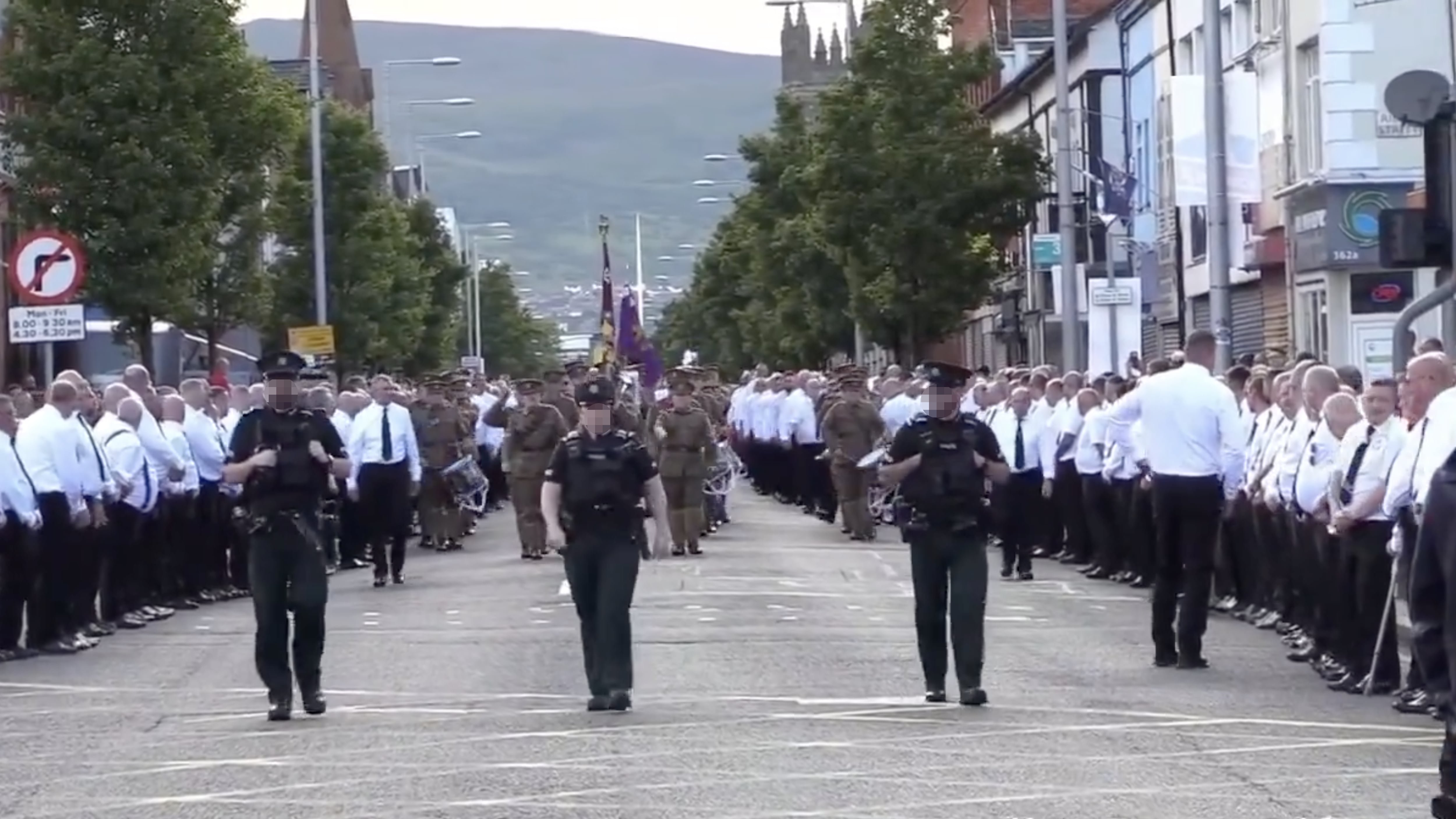 UVF memorial parade in east Belfast