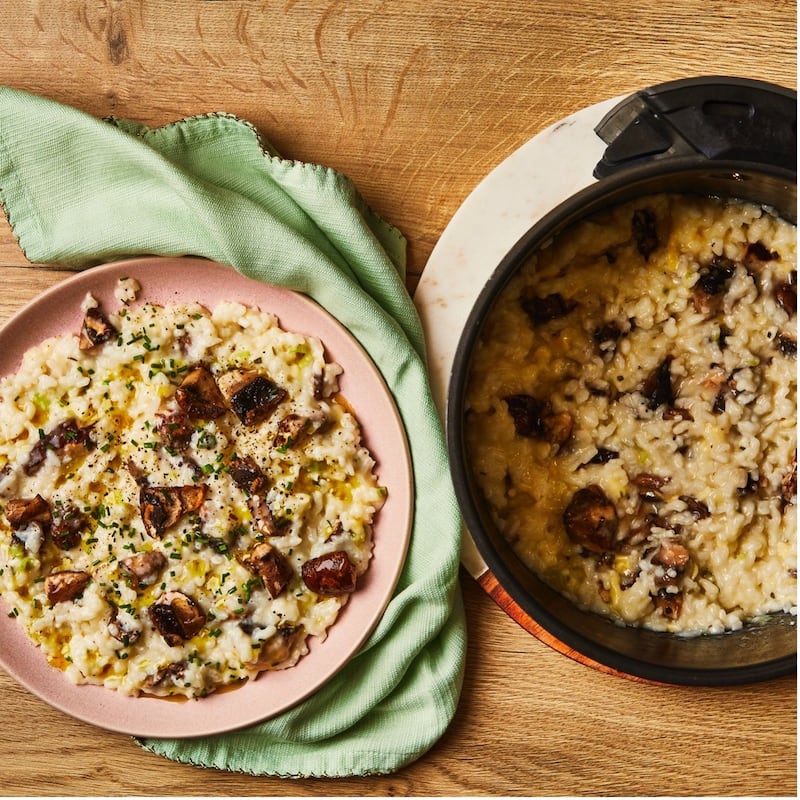 Indulgent double Mushroom Risotto