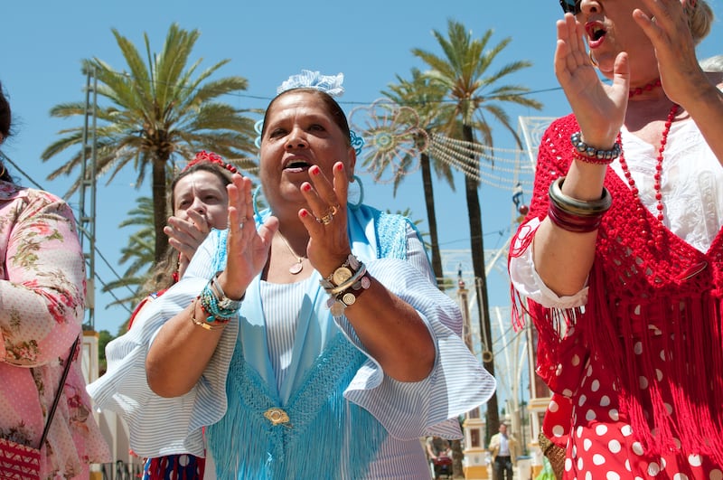 Flamenco fans in Jerez