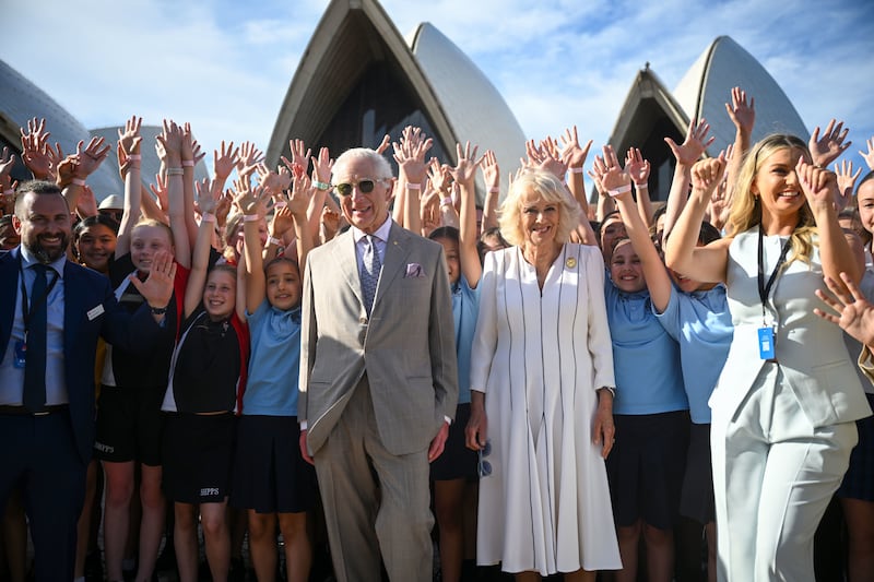 The King and Queen Camilla visiting Sydney Opera House