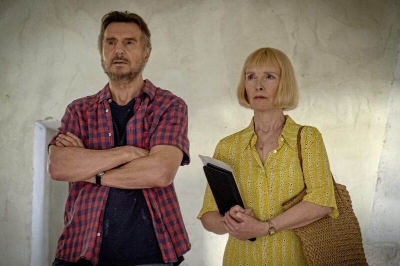 Made In Italy: Liam Neeson as Robert Foster and Lindsay Duncan as Kate 