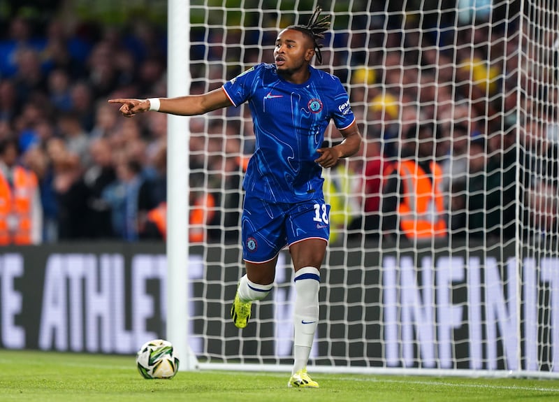 Christopher Nkunku scored a hat-trick against Barrow .