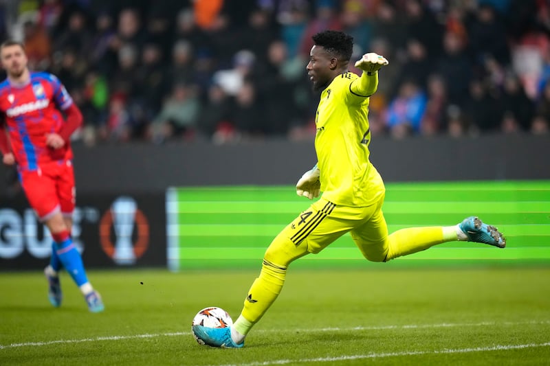 Manchester United goalkeeper Andre Onana has made some costly errors (Petr David Josek/AP)