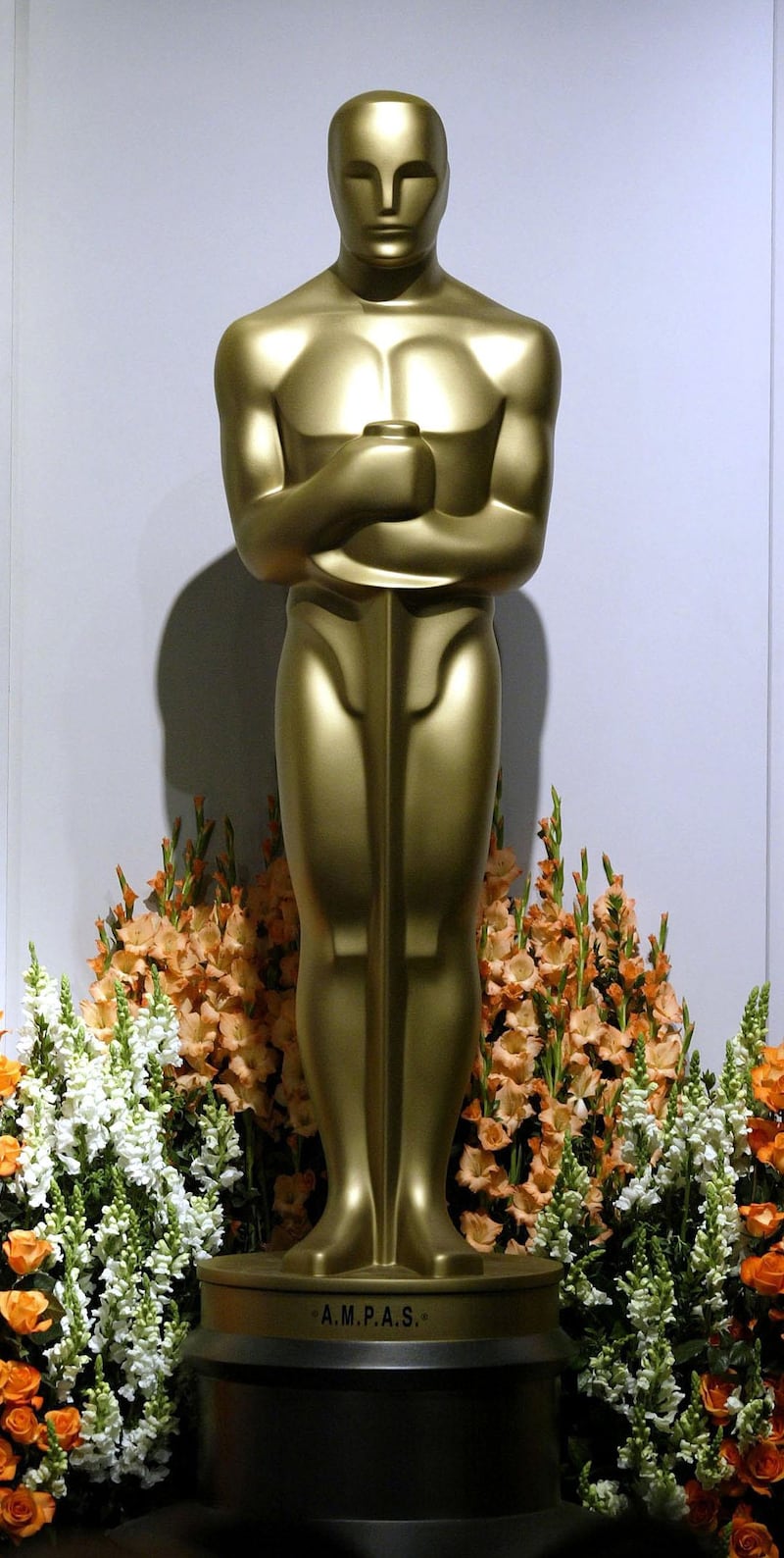 A large size replica of an Oscar