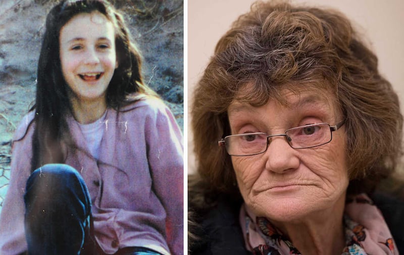 &nbsp;Leanne Murray (13) who was killed in the Shankill bomb and her grieving mother Gina (right). Picture by Mark Marlow