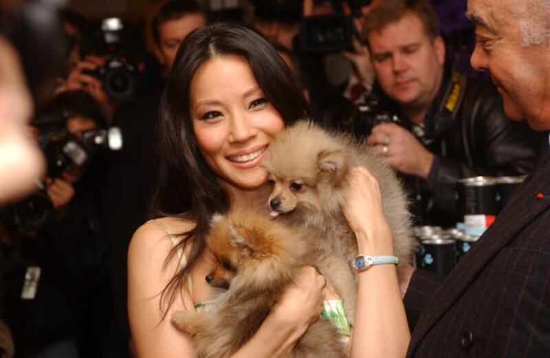 Lucy Liu Opens Harrods January Sale – London