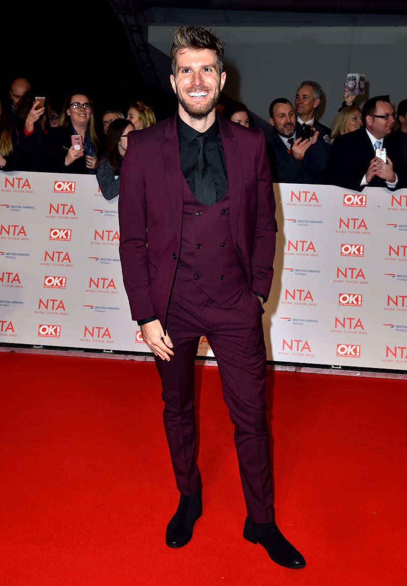 Joel Dommett attending the National Television Awards in 2018