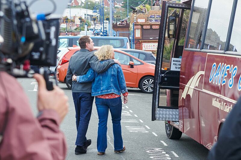 Joanna Page and Mathew Horne in Gavin And Stacey: A Fond Farewell