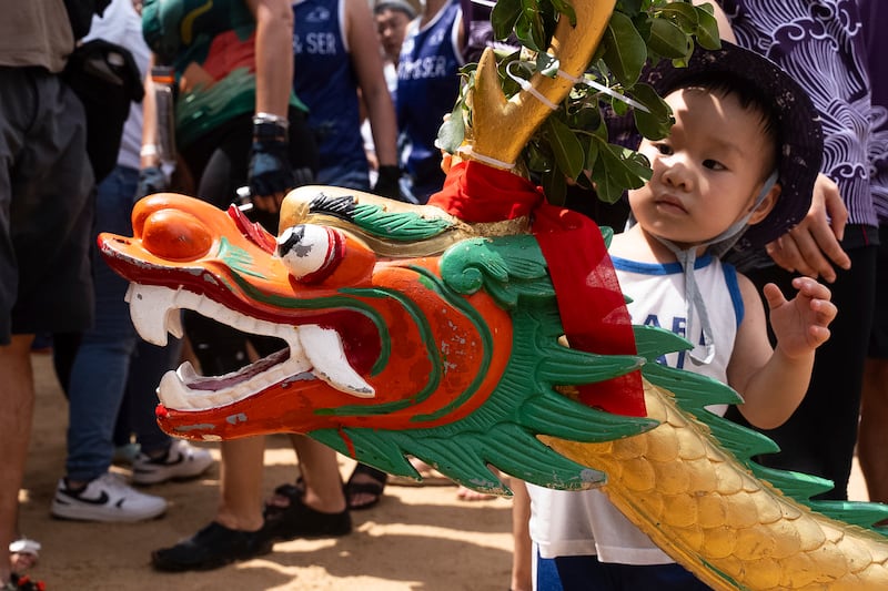 Dragon boat races celebrate the Tuen Ng festival (AP)