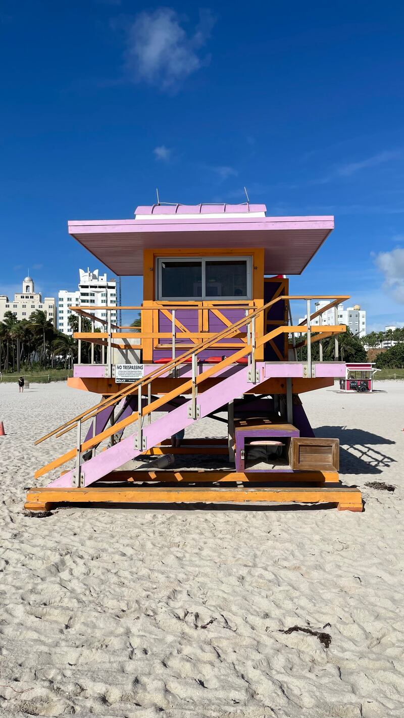 A lifeguard station on Miami’s South Beach