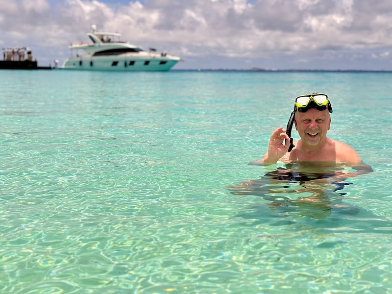 Chris Wiltshire snorkelling