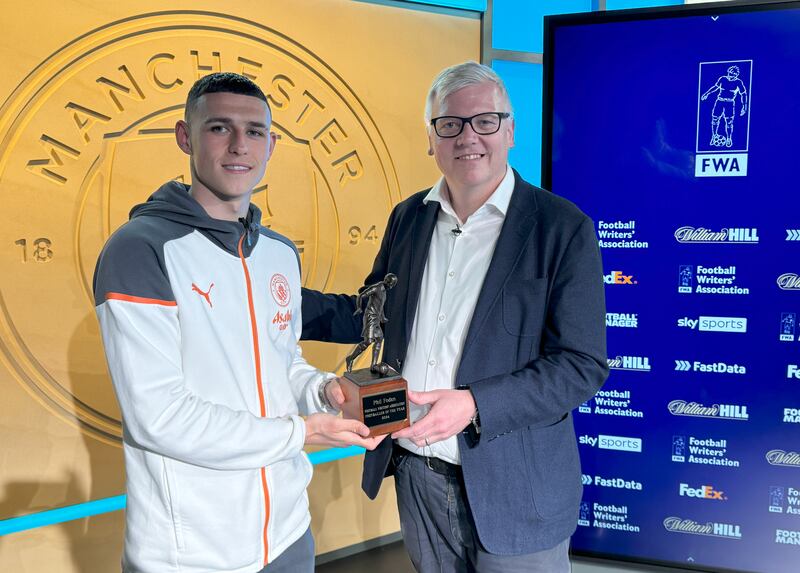 Phil Foden received the FWA player of the year award