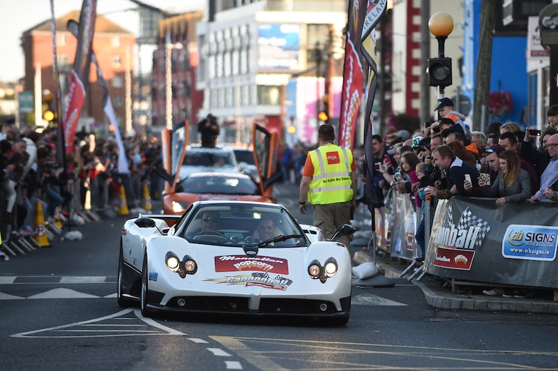 A rare Pagani Zonda taking part in a previous Cannonball Ireland