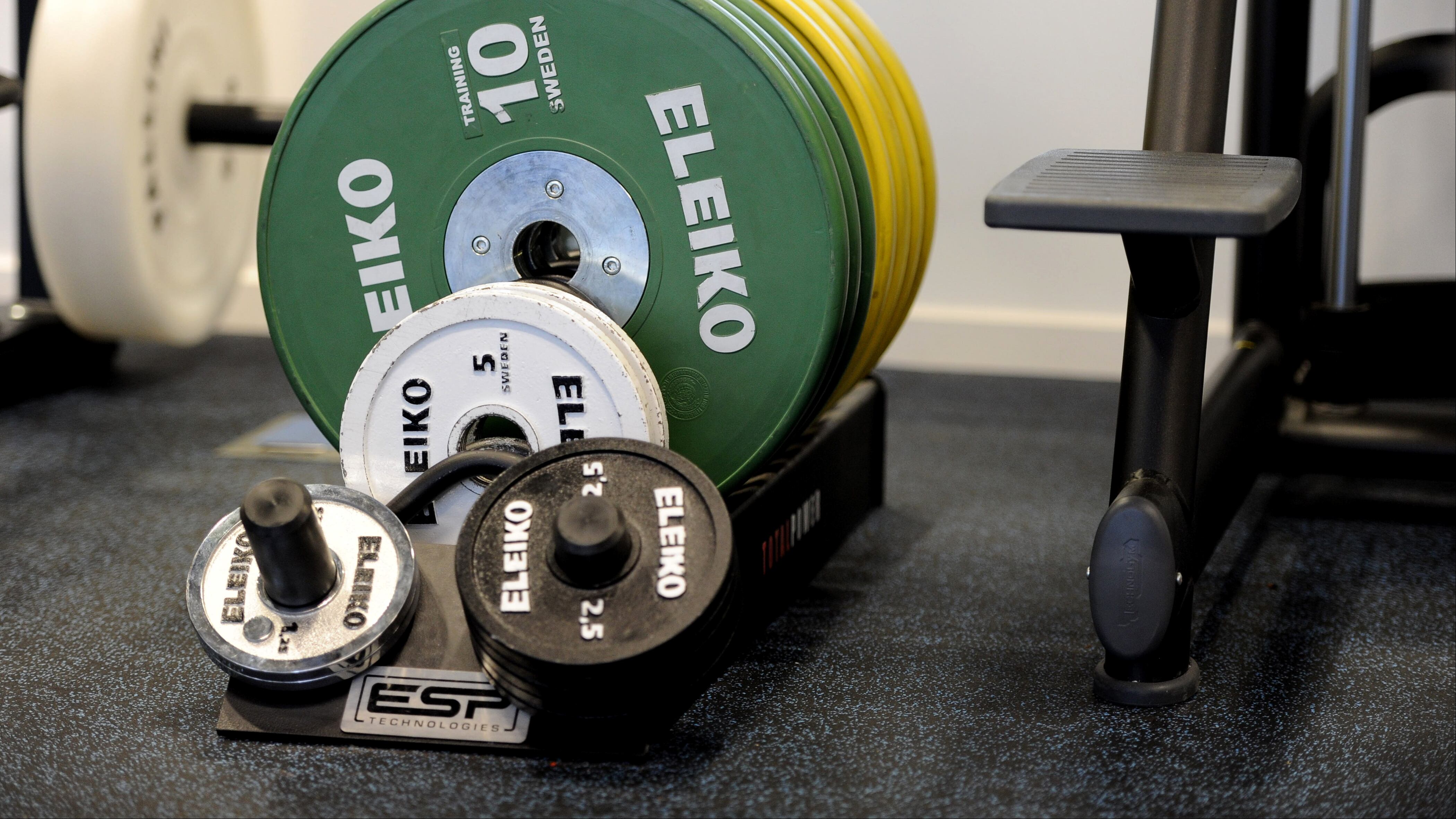 A general view of weights in a gym, as a new study shows lifting weights in retirement can improve strength in old age