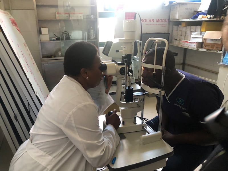 Sightsavers provides eye testing and treatment, up to and including operations, to the poor and disabled in Sierra Leone