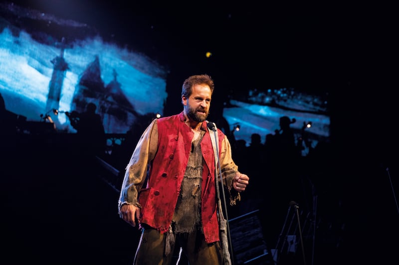 Alfie Boe as Jean Valjean in Les Misérables.