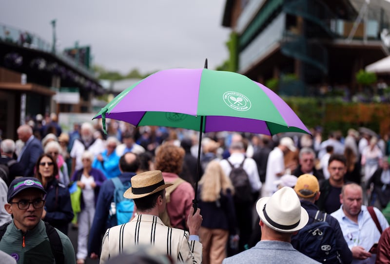 Wimbledon has some wet weather in store for spectators this year