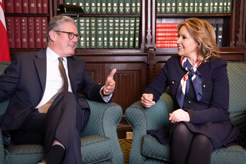 New Labour MP Natalie Elphicke with party leader Sir Keir Starmer