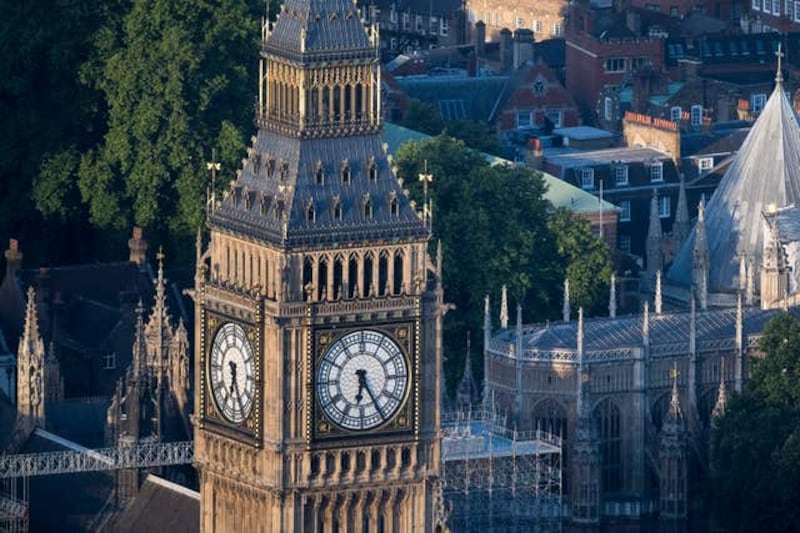 Elizabeth Tower at the Palace of Westminster