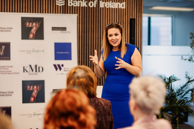 Emma Weaver, speaking in New York as part of The Voices of Seven trade mission.