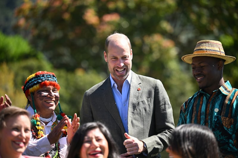 William met the Earthshot Prize finalists during a visit to Kirstenbosch National Botanical Garden in Cape Town