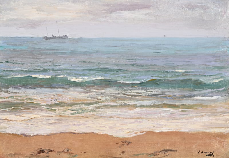 Sir John Lavery's 1895 painting "Grey Day" which is to go under the hammer next month. The painting will be auctioned in Dreweatts Modern and Contemporary Art sale at their Donnington Priory saleroom in Newbury, Berkshire, on March 13. Picture by Dreweatts