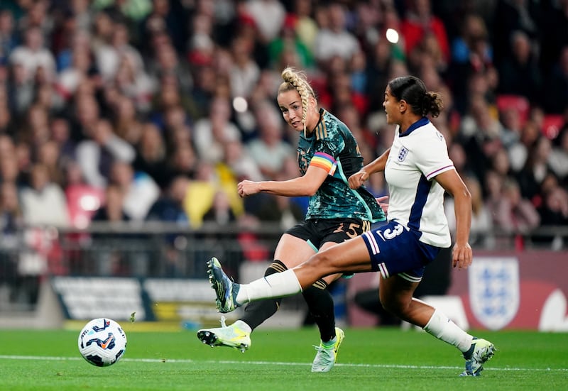 Giulia Gwinn scored twice early on for Germany