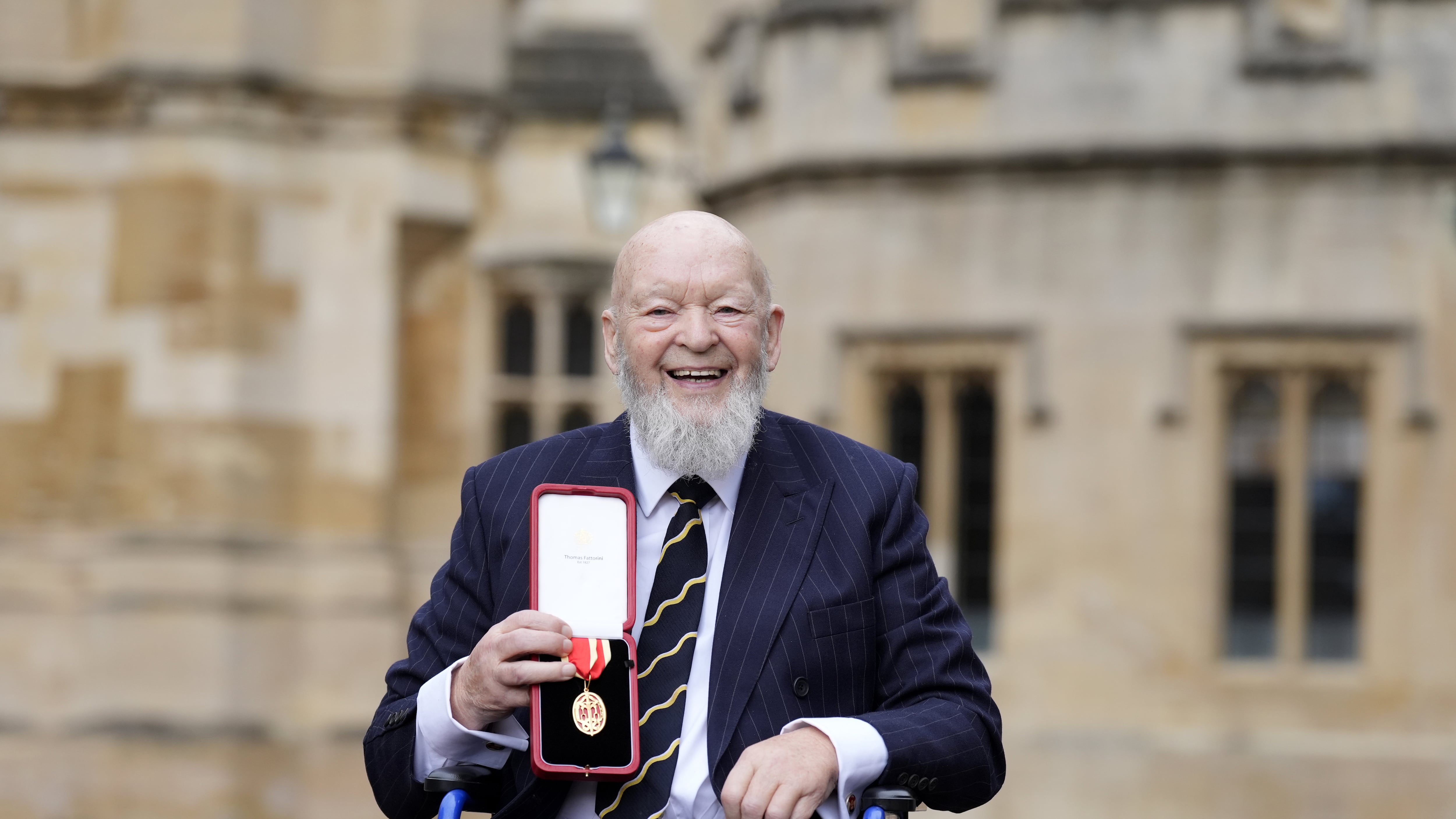 Sir Michael Eavis was knighted at Windsor Castle