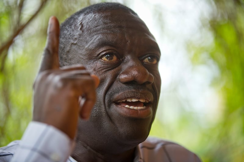 Kizza Besigye has stood for president four times (AP)