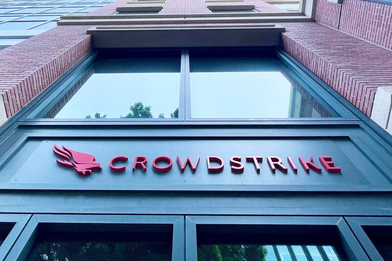 A CrowdStrike office in California (Haven Daley/AP)