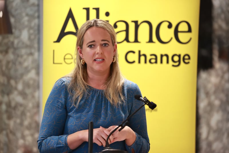 The Alliance Party’s Kate Nicholl raised a point of order over comments made to her by minister Gordon Lyons